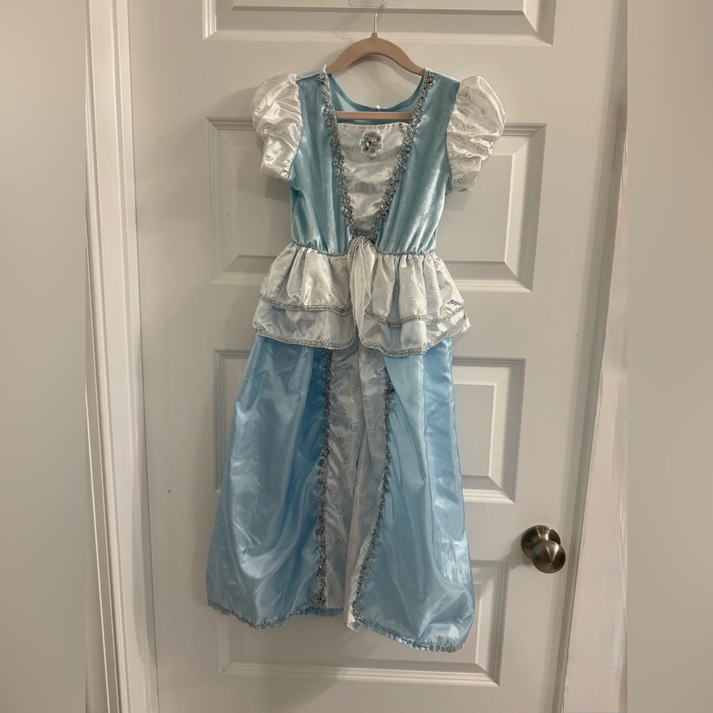 Blue and White Kids Princess Costume